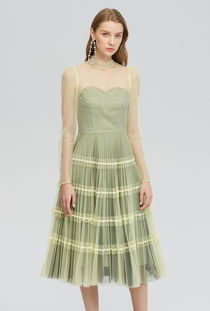 一線大牌女裝貨源水言大擺連衣裙